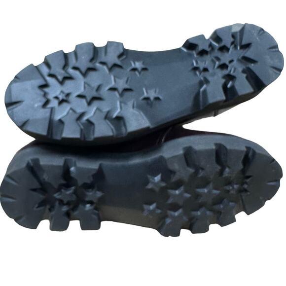 Montelliana NWOB Claudine Leather Lug Sole Boot in Bordeaux Size 40 (US 10) - Picture 7 of 10